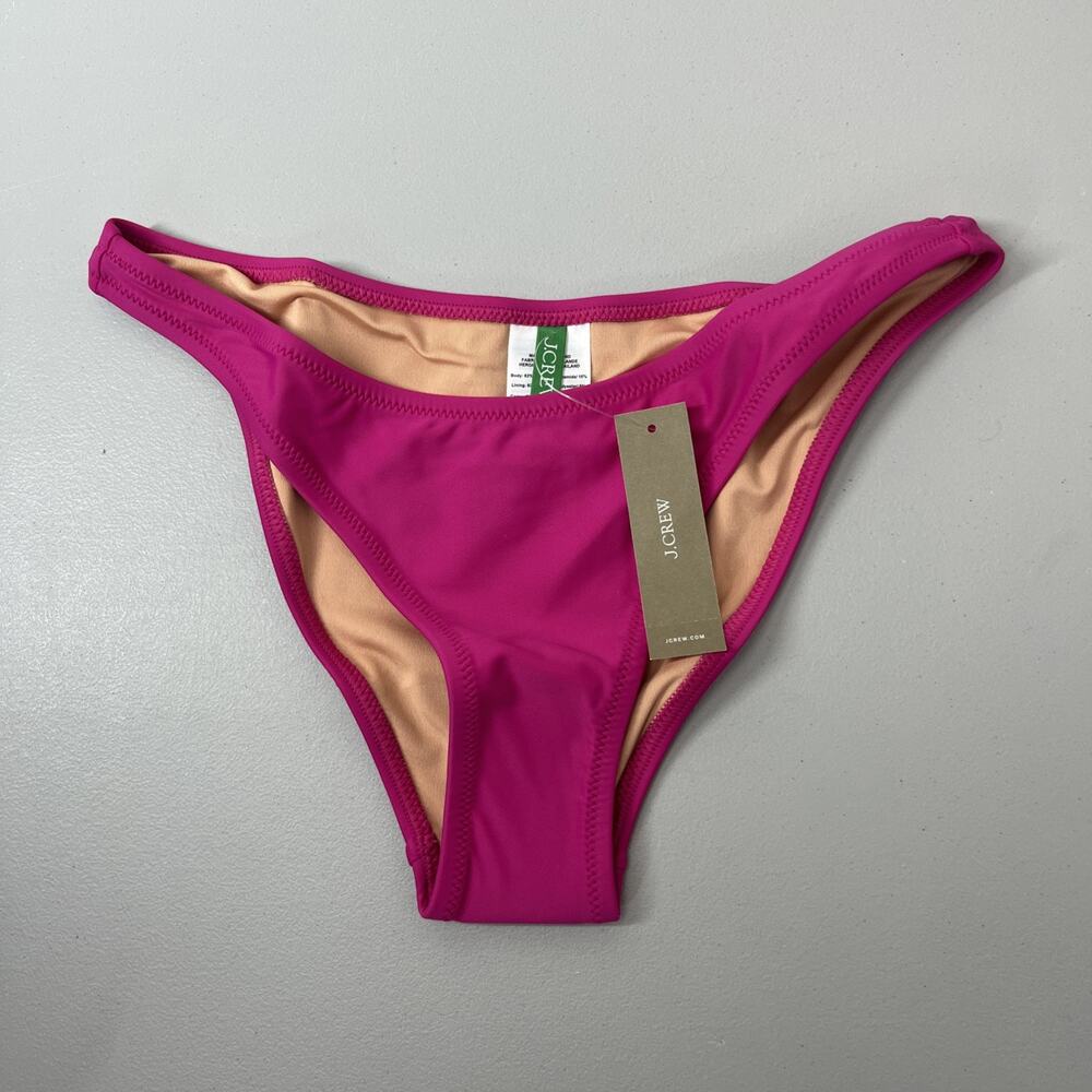 J Crew Heritage 1989 High Leg Bikini Swim Bottom Womens Extra Small Pink